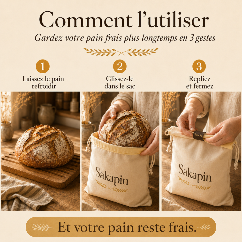 Sakapin 100 % coton et cire d’abeille